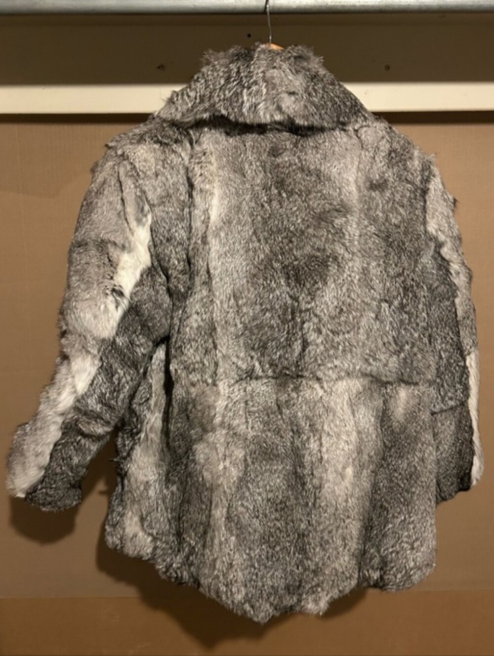 Grey Rabbit Fur Jacket - Picture 4 of 5